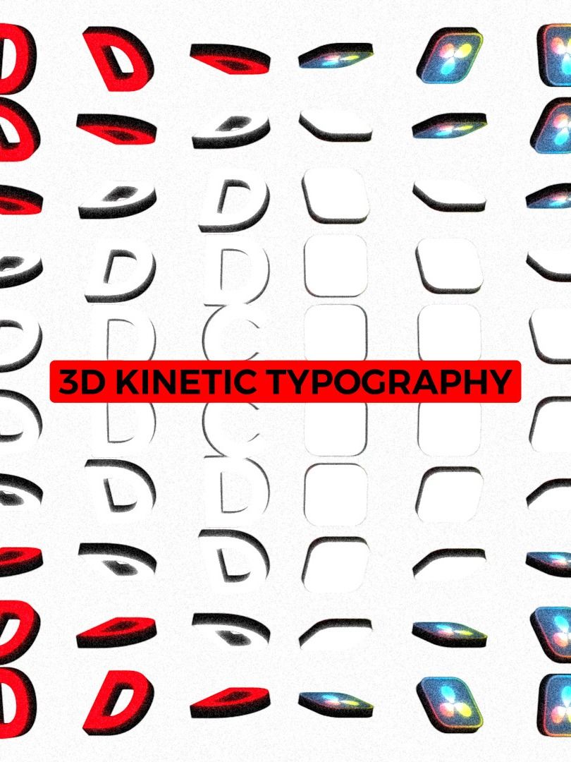 3D Kinetic Typography Project Files product image (1)