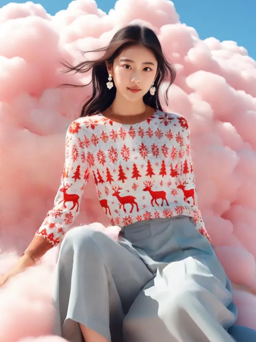 Festive Reindeer Christmas Sweater – Cozy Knitwear for Holiday Cheer product image (6)