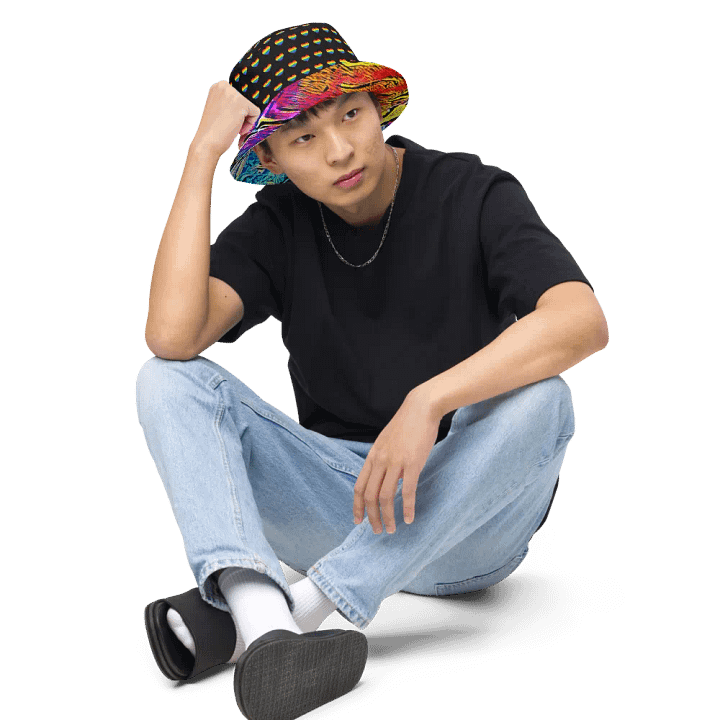 Reversible Rainbow Bucket Hat product image (1)