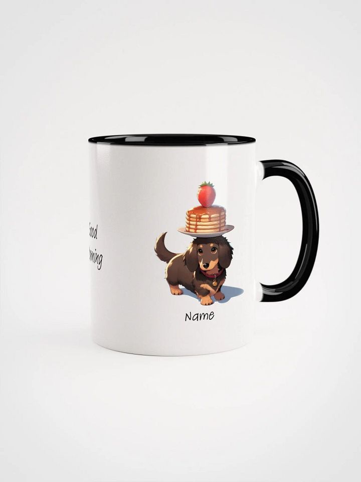 Personalized Sausage Dogs and Pancakes Coloured Mug product image (1)
