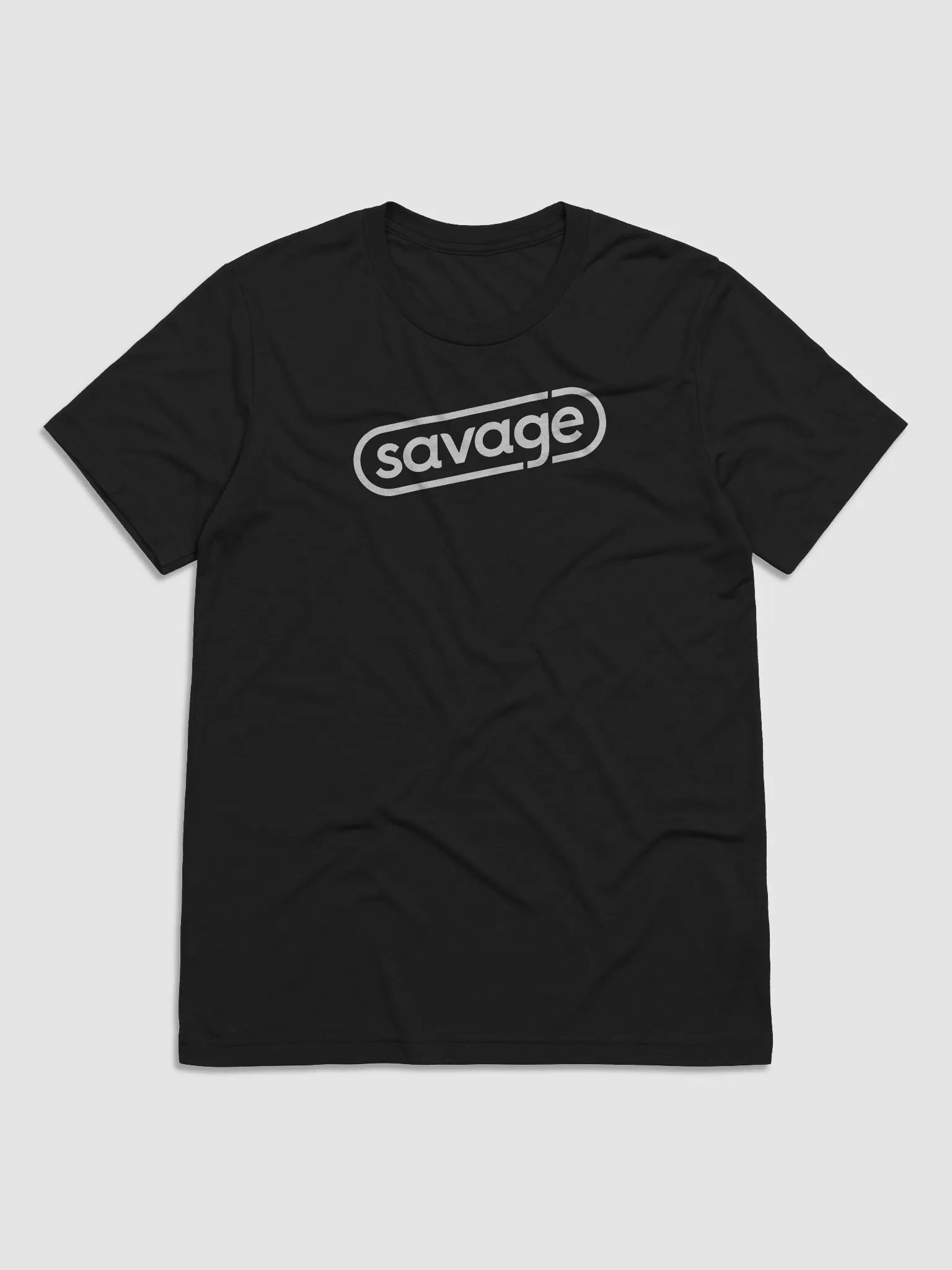 Savage Snappy Tee (white logo) (Tri-Blend) product image (1)