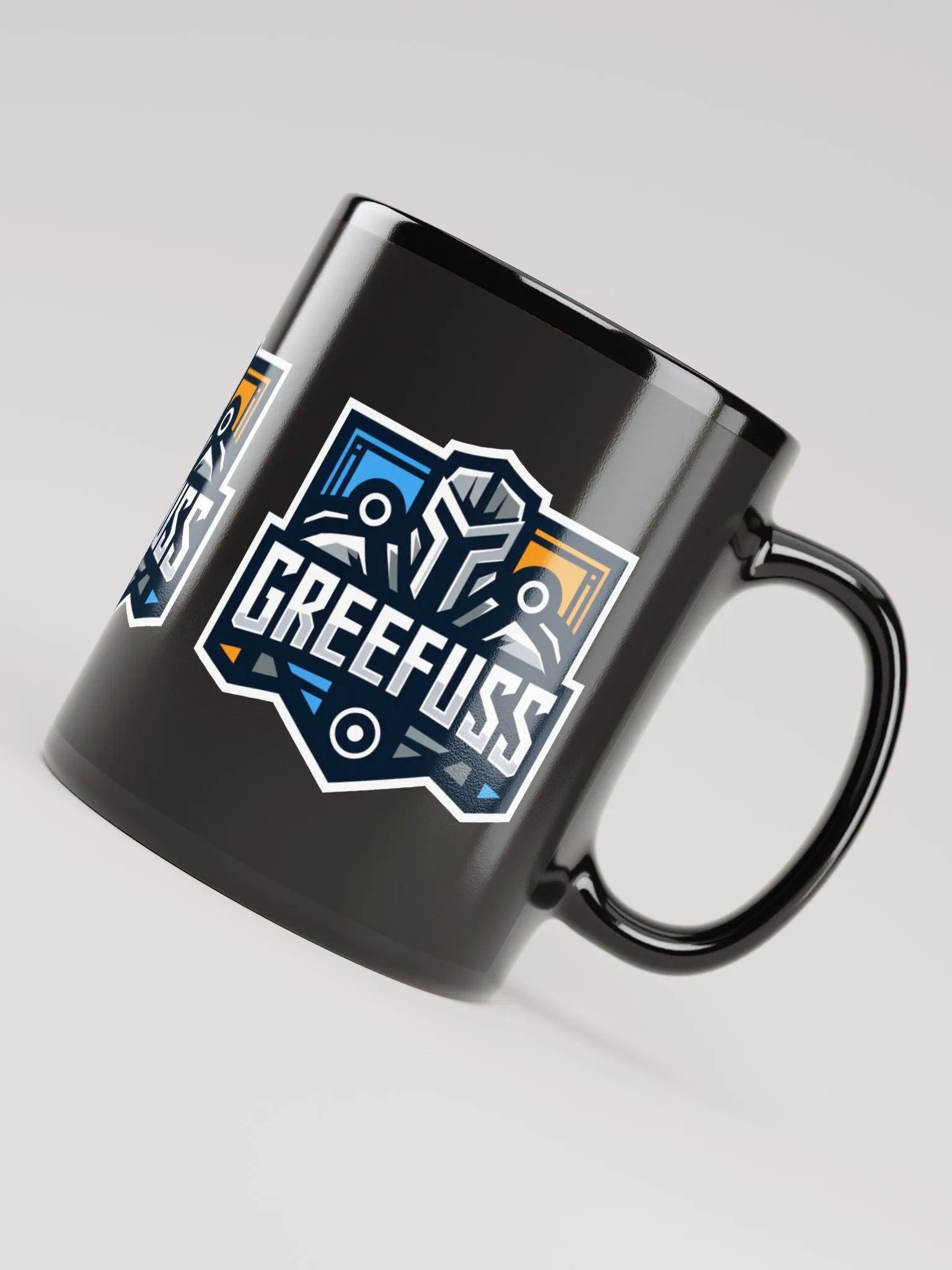 Industrial GREEFUSS KNIGHT Black Glossy Mug product image (4)