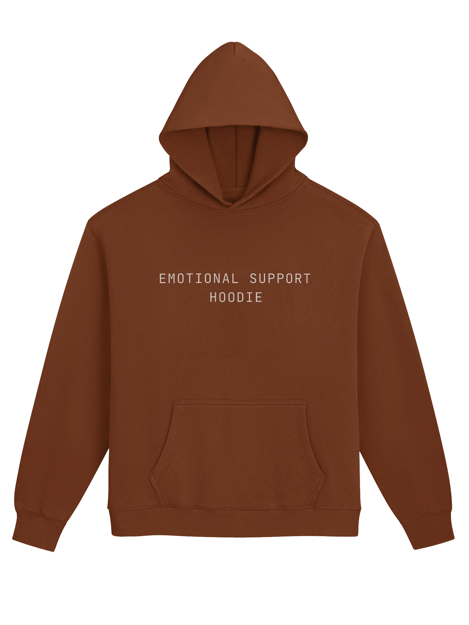 Emotional Support Hoodie (Clay) product image (1)