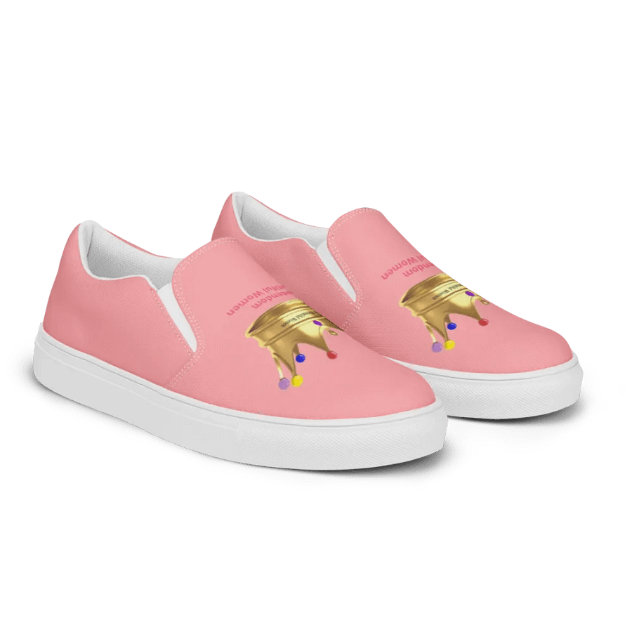 Queendom Beautiful Women Crown Canvas Shoes /Pink (TM) product image (5)