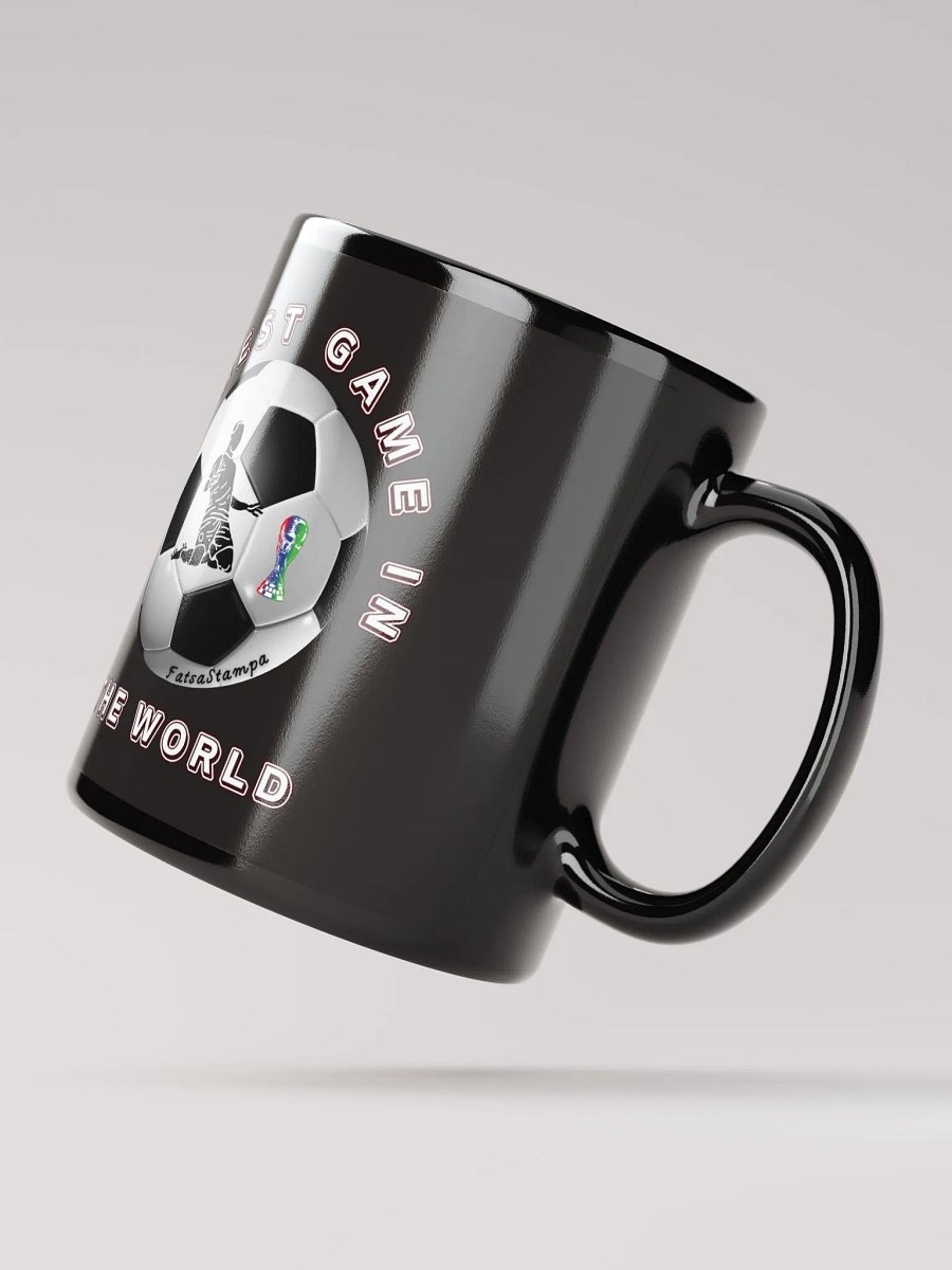 Soccer Celebration Black Mug product image (3)
