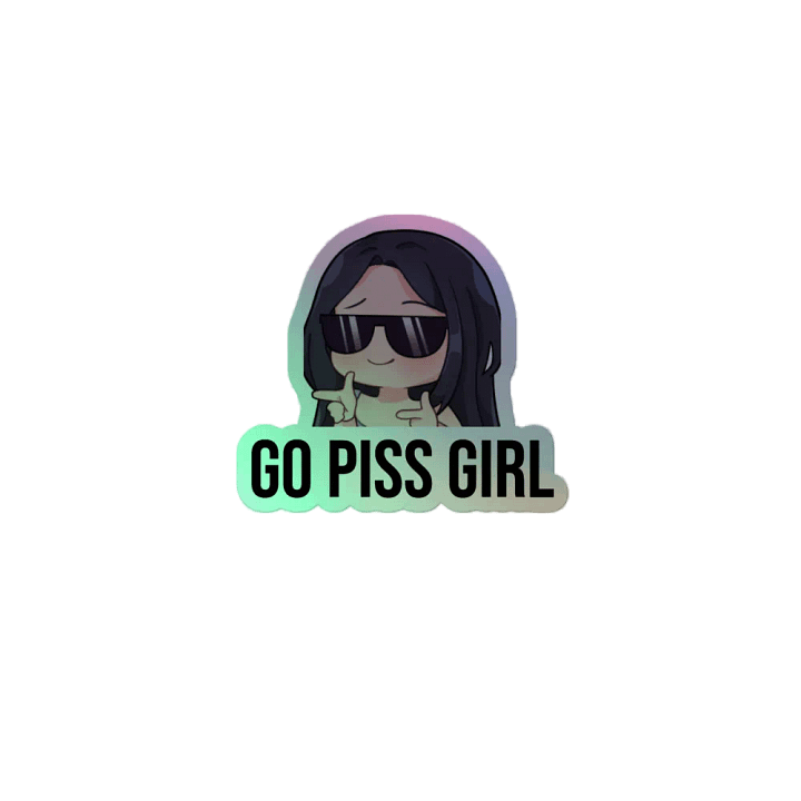 Holographic Go Piss Girl Sticker product image (2)