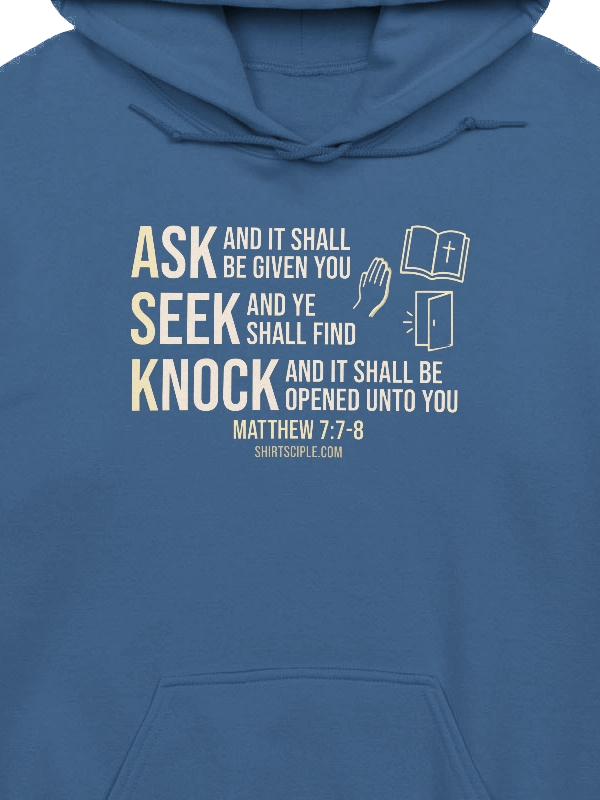 Ask Seek Knock Hoodie product image (4)