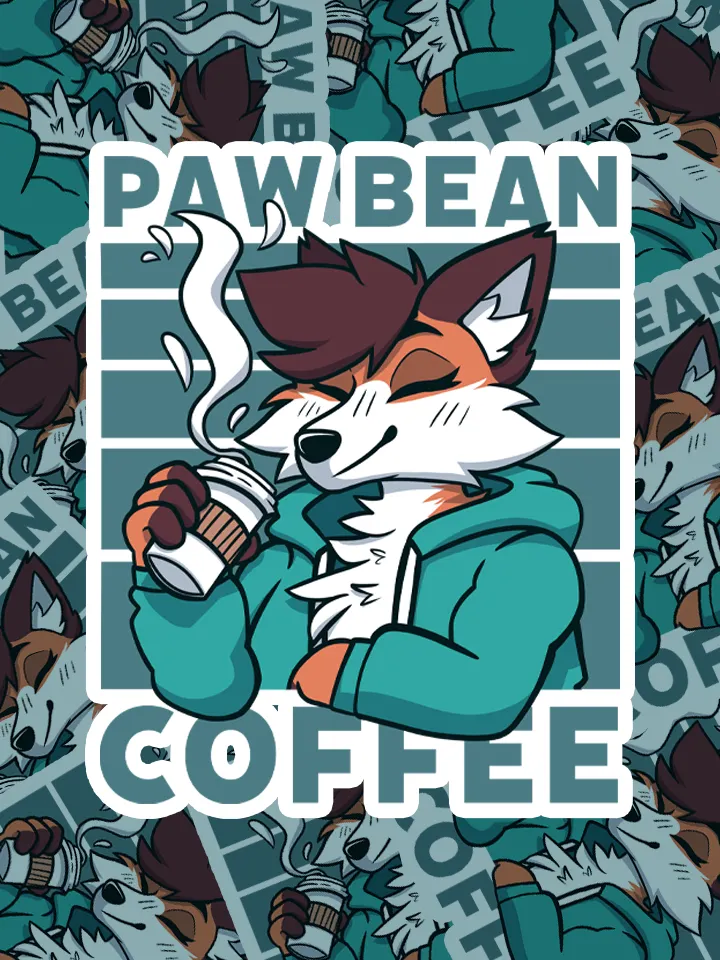 Paw Bean Coffee Co. Sticker product image (1)