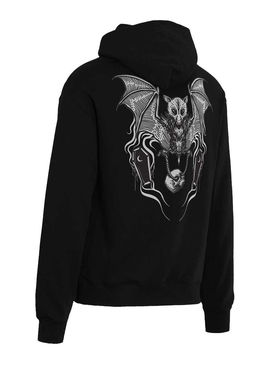 Gothic Bat and Skull Oversized Hoodie product image (6)
