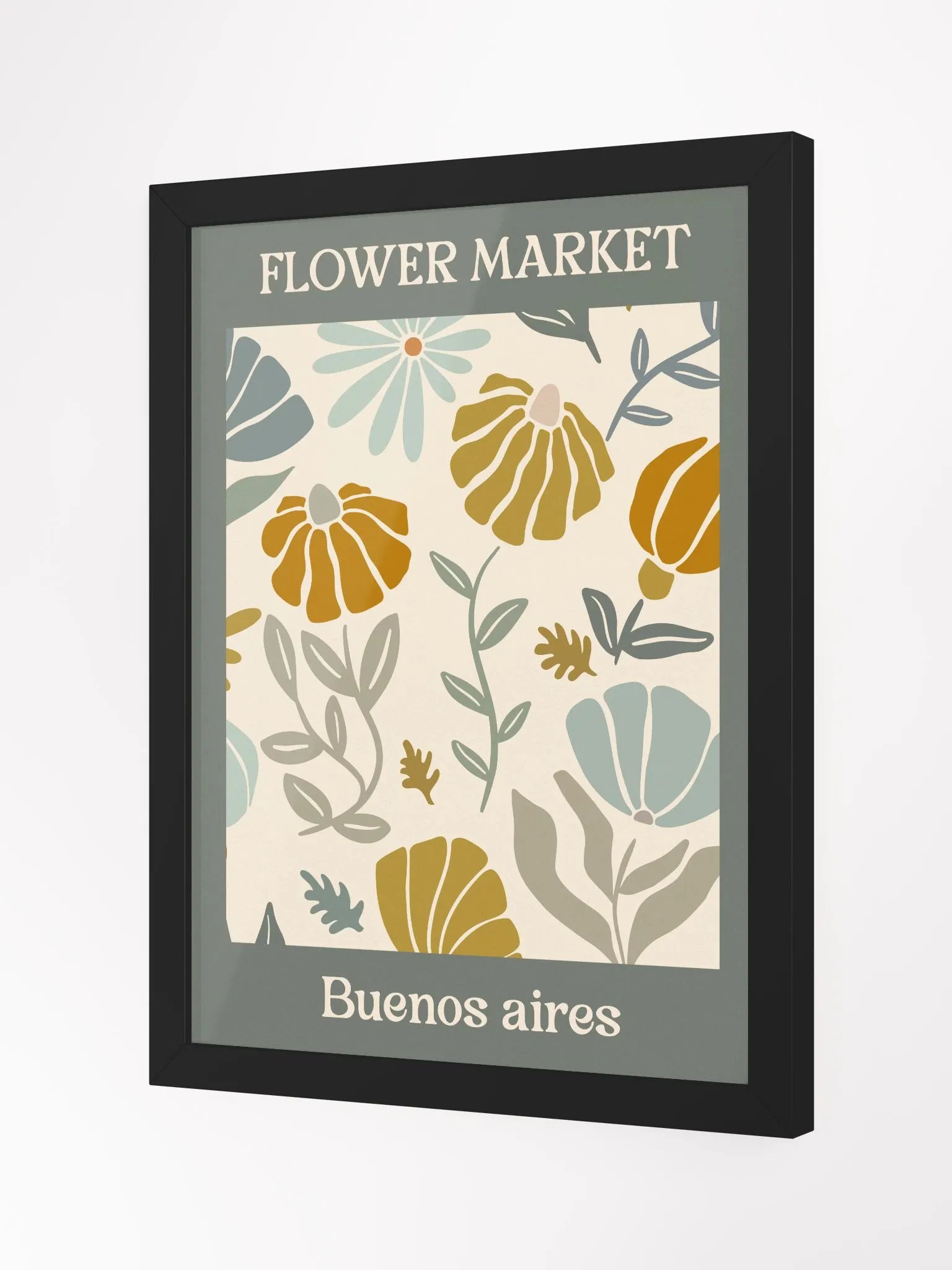 Flower Market Buenos Aires - Framed Poster product image (2)
