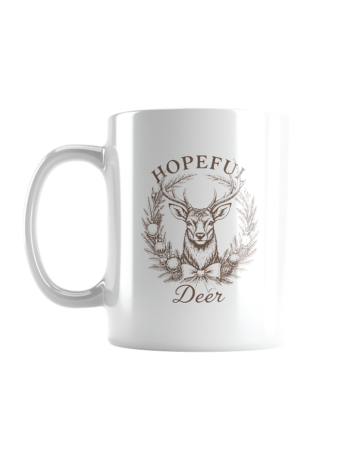 Hopeful Deer Vintage Christmas Mug product image (1)