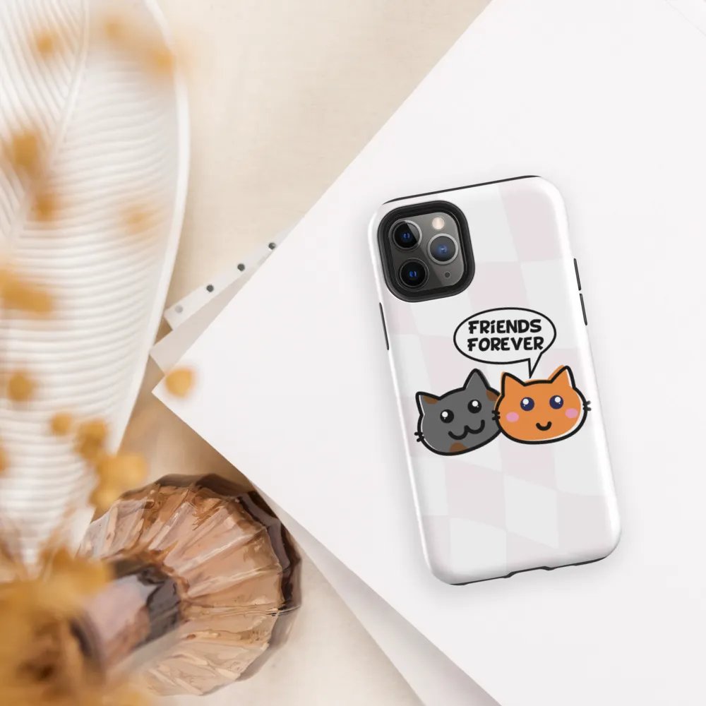 “Friends Forever” Cat iPhone Case – Adorable Two Cat Design for Pet Lovers product image (30)