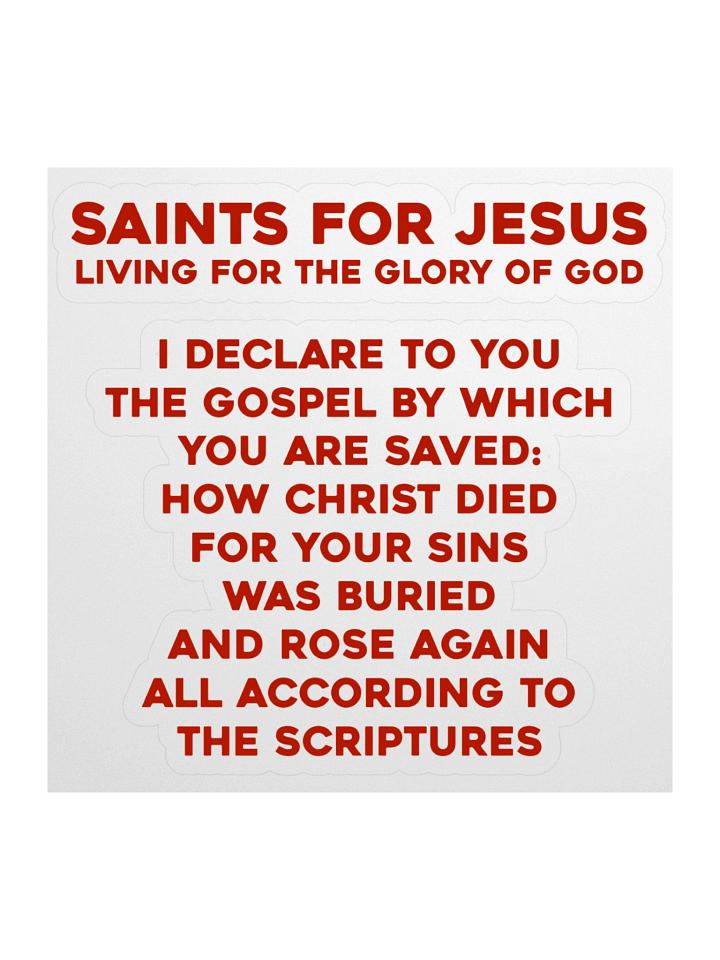 Saints For Jesus | The Gospel Stickers product image (1)