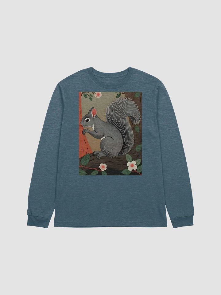 Whimsical Squirrel Illustration Long Sleeve Tee product image (1)