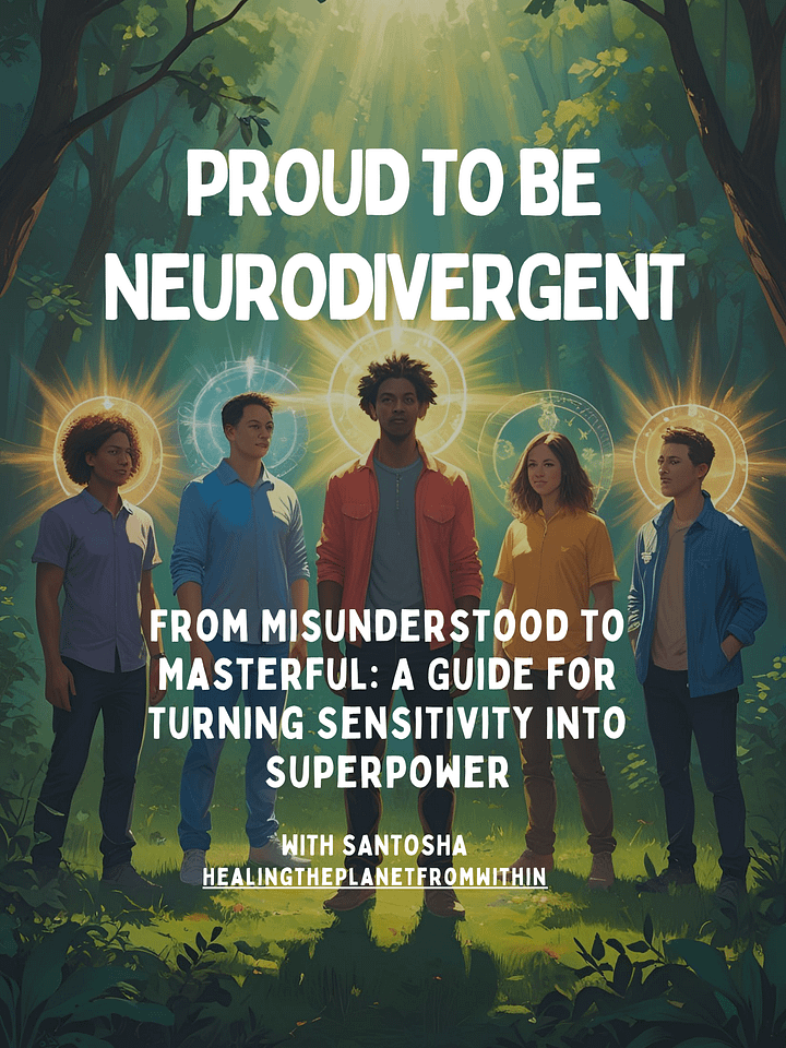 Proud to be Neurodivergent, a 34-Page PDF Workbook for Sensitive People product image (1)