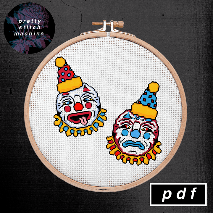 Bert Grimm Clown Sun & Moon Pattern Set product image (2)