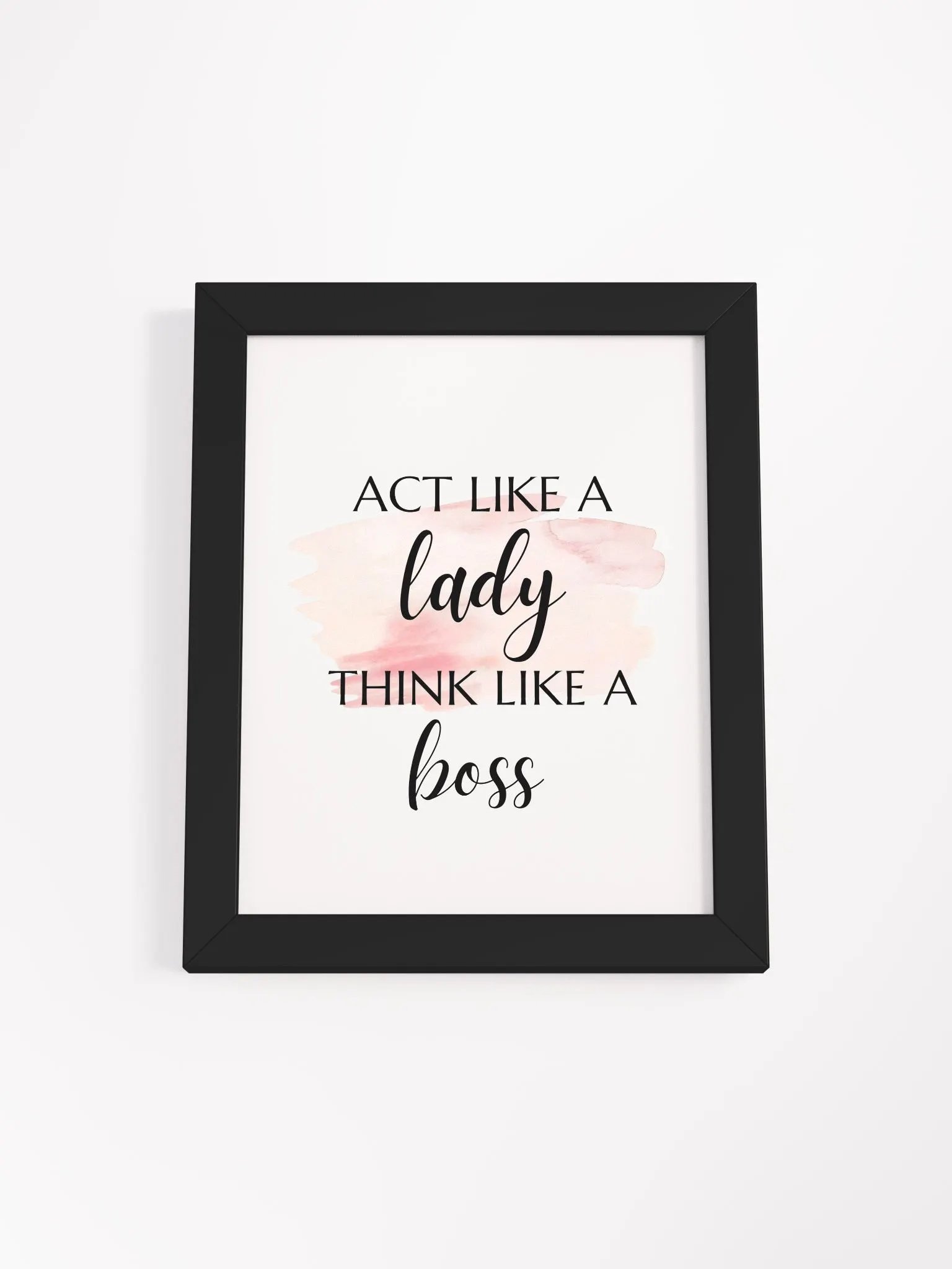 Girl Inspirational Wall Art, Feminist Poster, Bedroom Wall Art, Vanity Decor, Teen Room Decor, Office Wall Art - Framed High Quality Matte Posters product image (4)