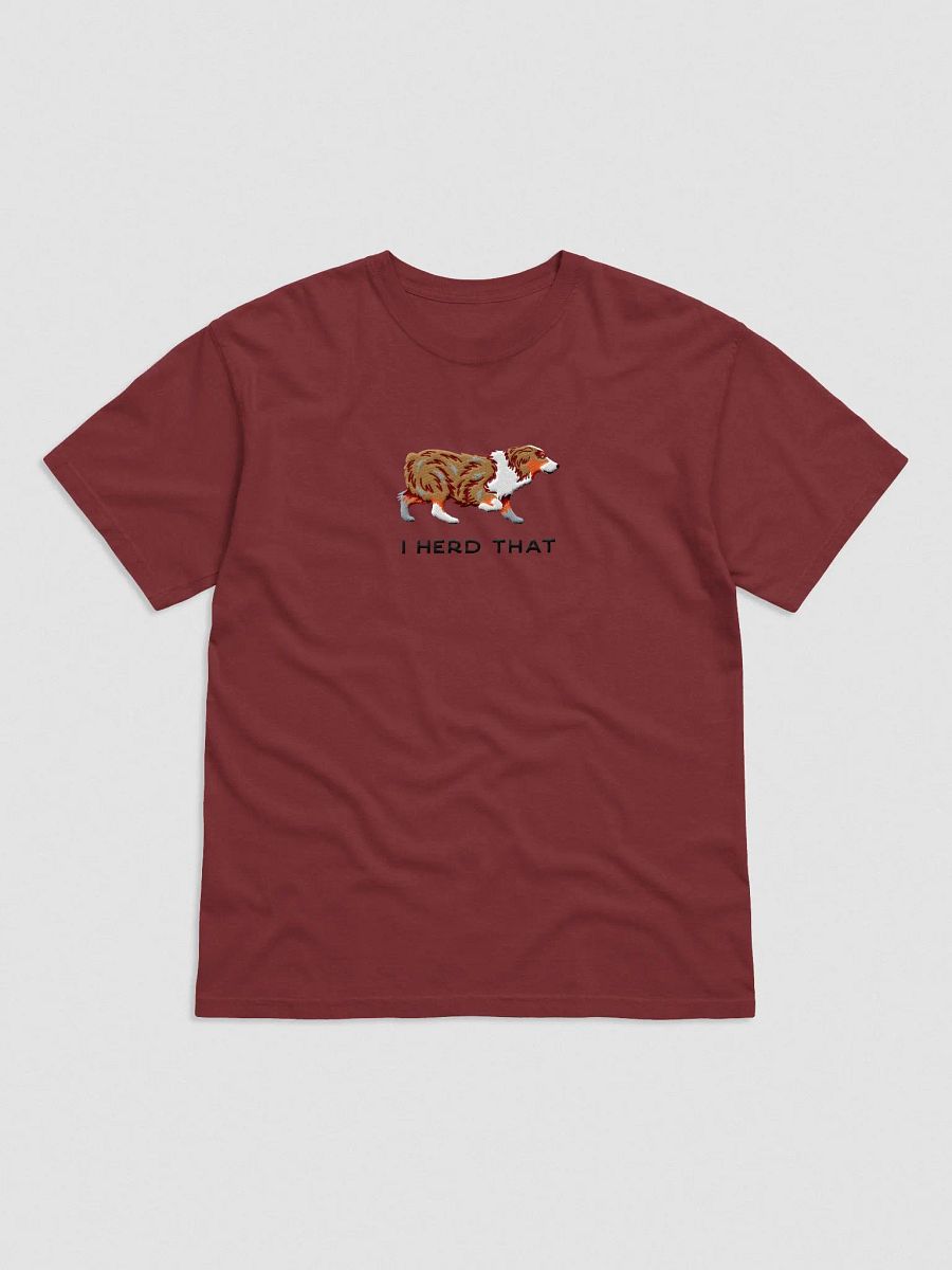 I Herd That T-Shirt(Embroidered) of an Australian Shepherd(Red Merle) product image (4)