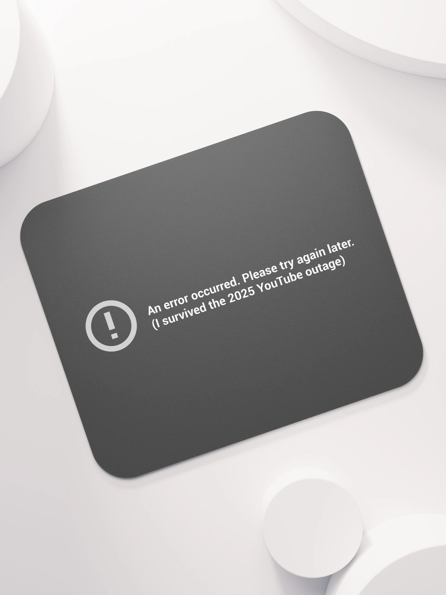 I Survived the 2025 YouTube Outage Mouse pad product image (7)