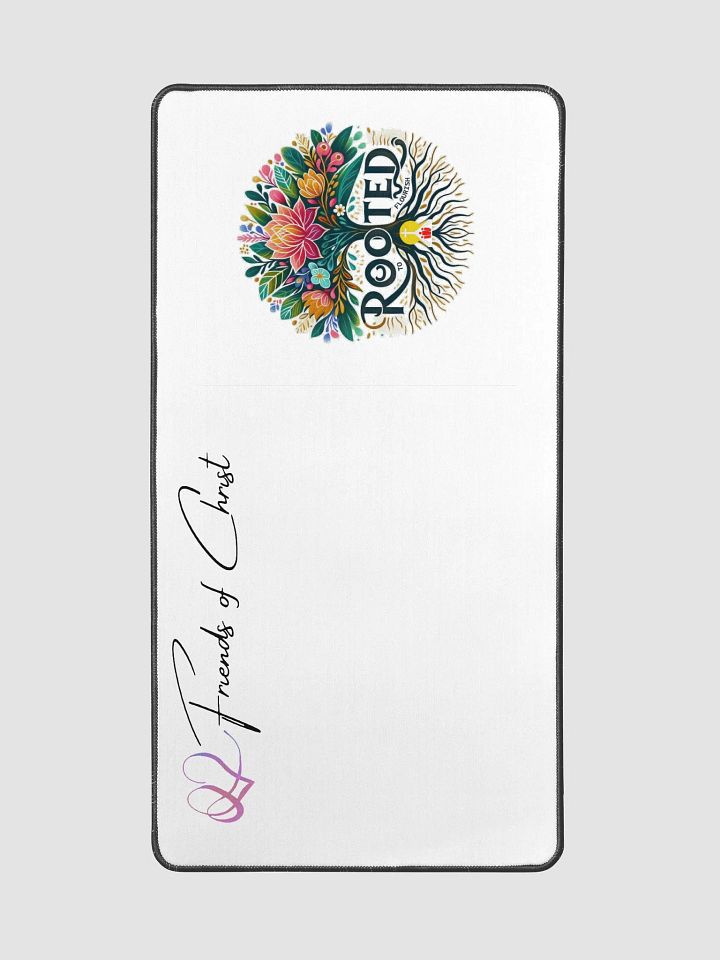 Rooted to Flourish Desk Mat - Vibrant Tree Illustration product image (2)