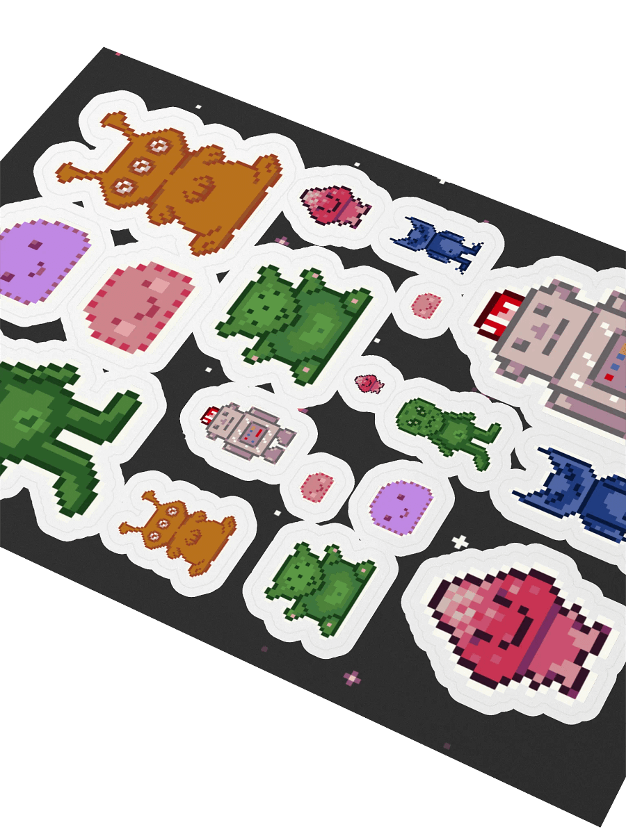 Outta Space Pixels sticker sheet product image (2)