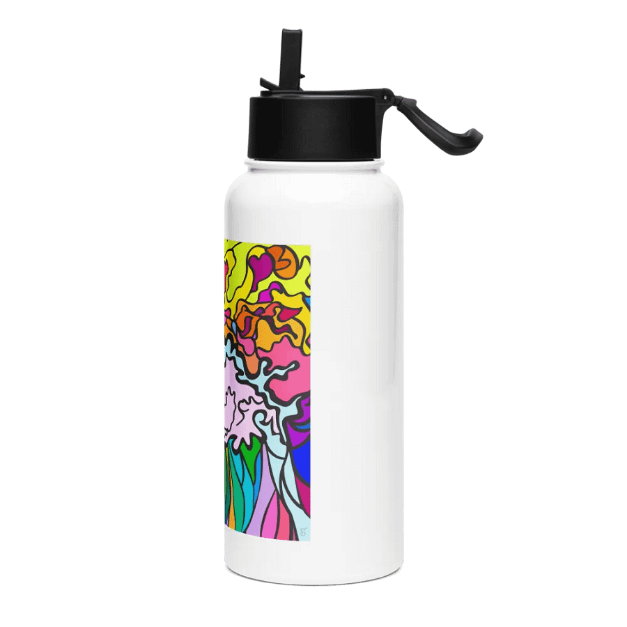 Vibrant Movement Stainless Steel Water Bottle - Wave at Sunset product image (3)