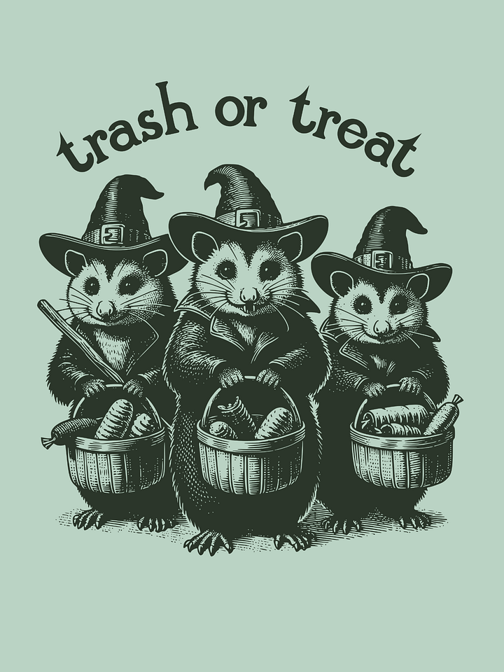 Trash or Treat Possum Unisex T-Shirt product image (1)