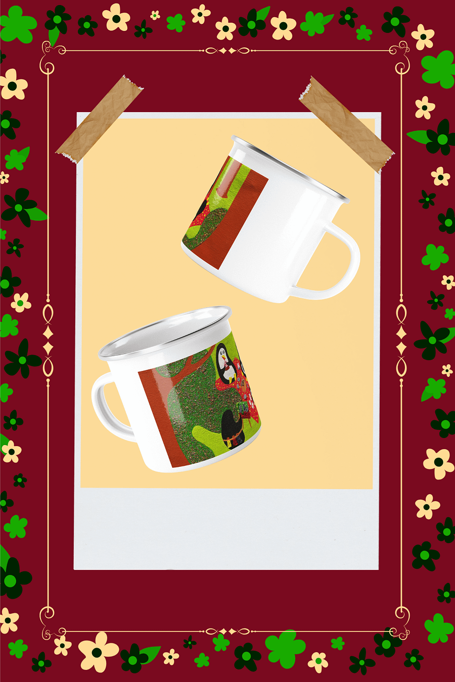 Spring Forest Picnic Enamel Mug product image (2)