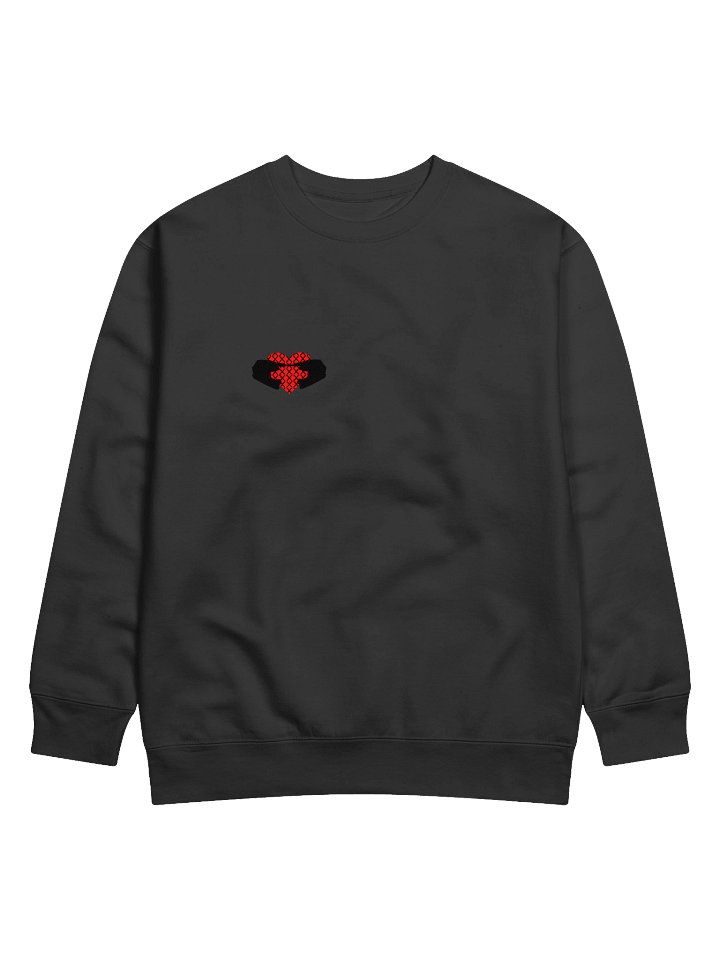 Matching Off-Road Helmet Heart (Black-Left) | Crewneck product image (2)