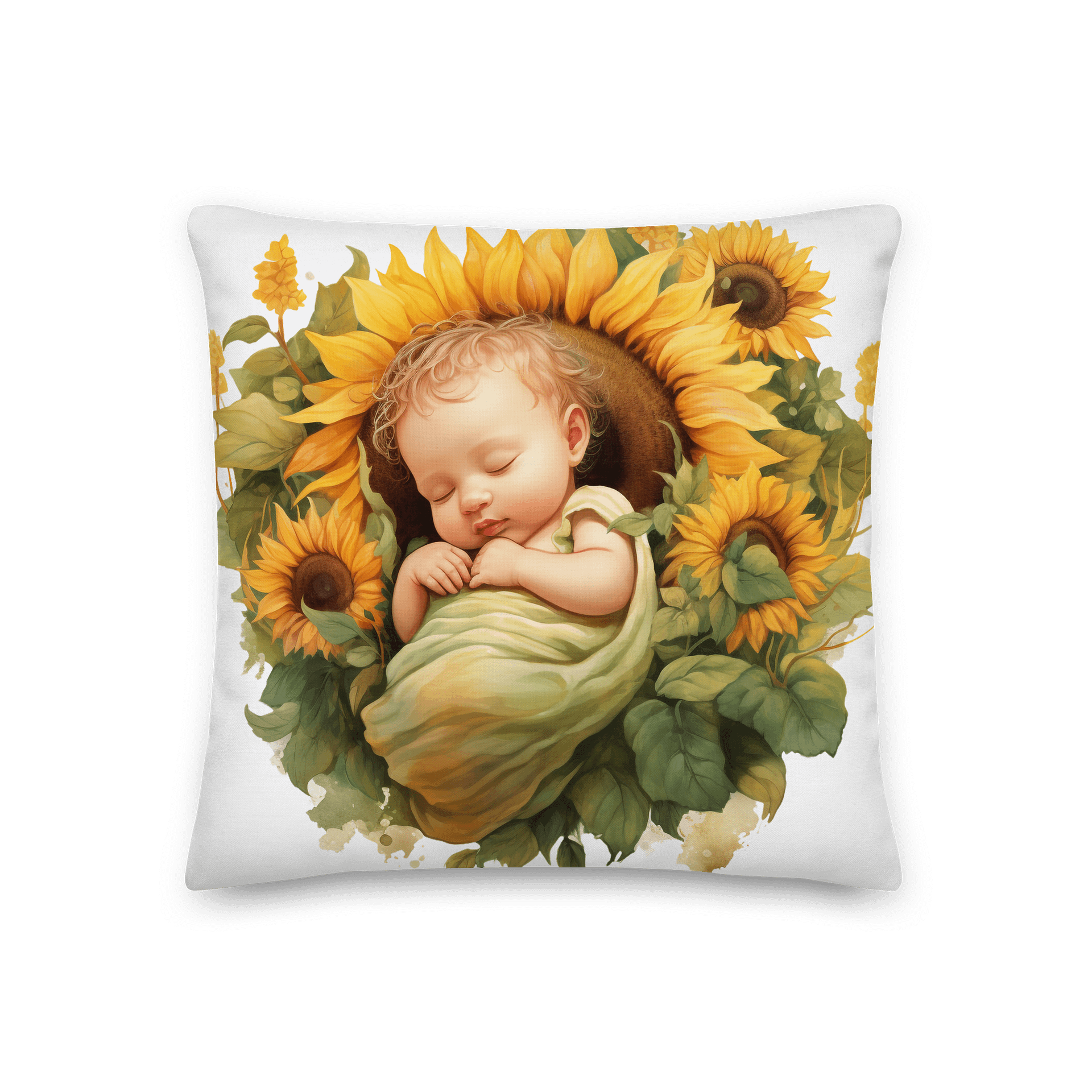 Baby Sunflower Angel Cushion product image (1)