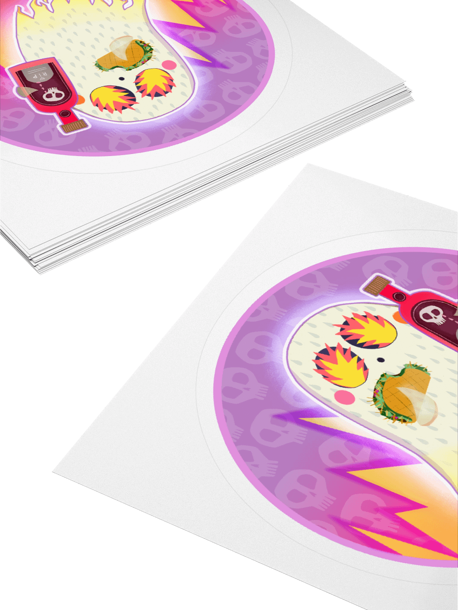 Pastel Little Ghost Hot Sauce - Vinyl Sticker product image (4)
