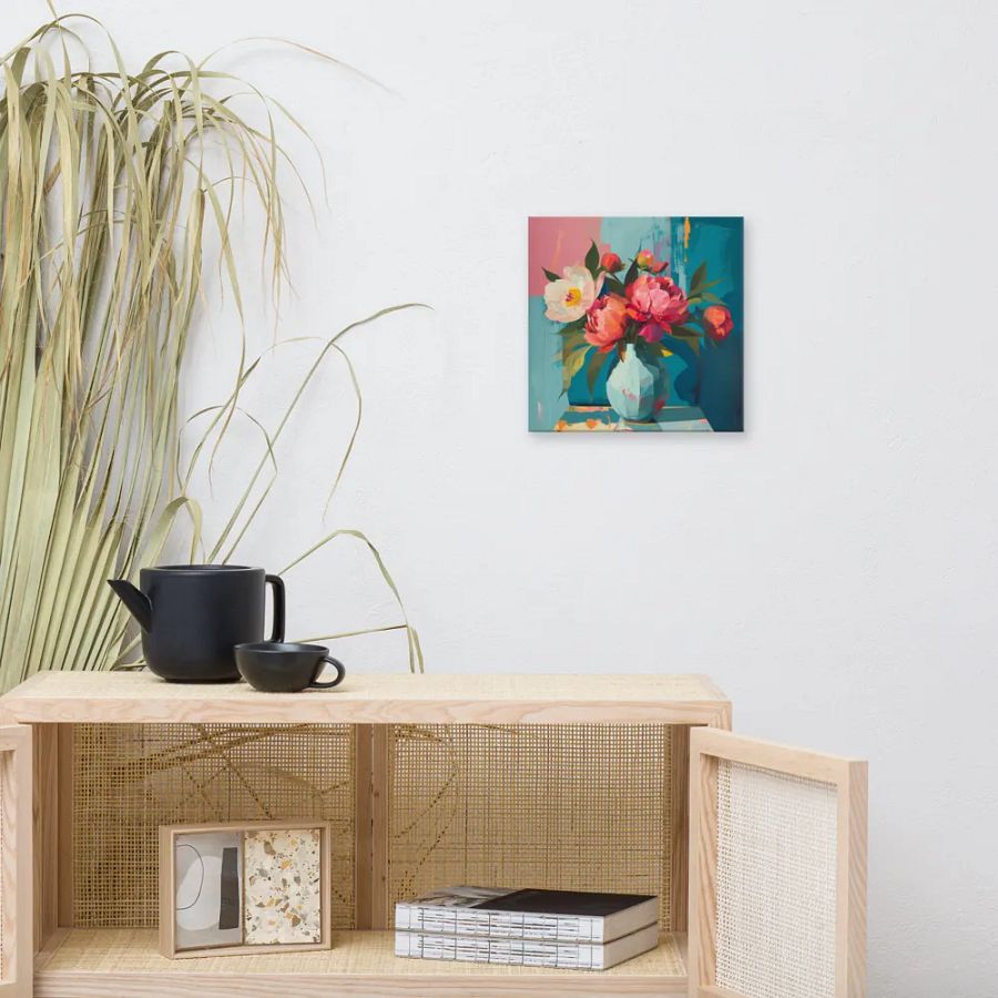 Art2401-82 Vase Flowers Still Life - Canvas Print - sm product image (6)