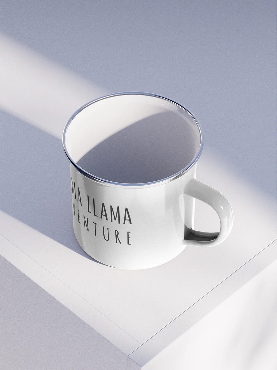 Llamas logo enamel mug product image (4)