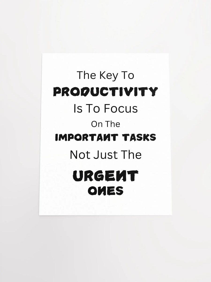 Productivity Focus Motivational Poster product image (5)