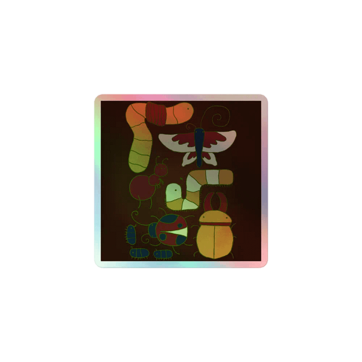 "bugz!" holographic sticker product image (1)