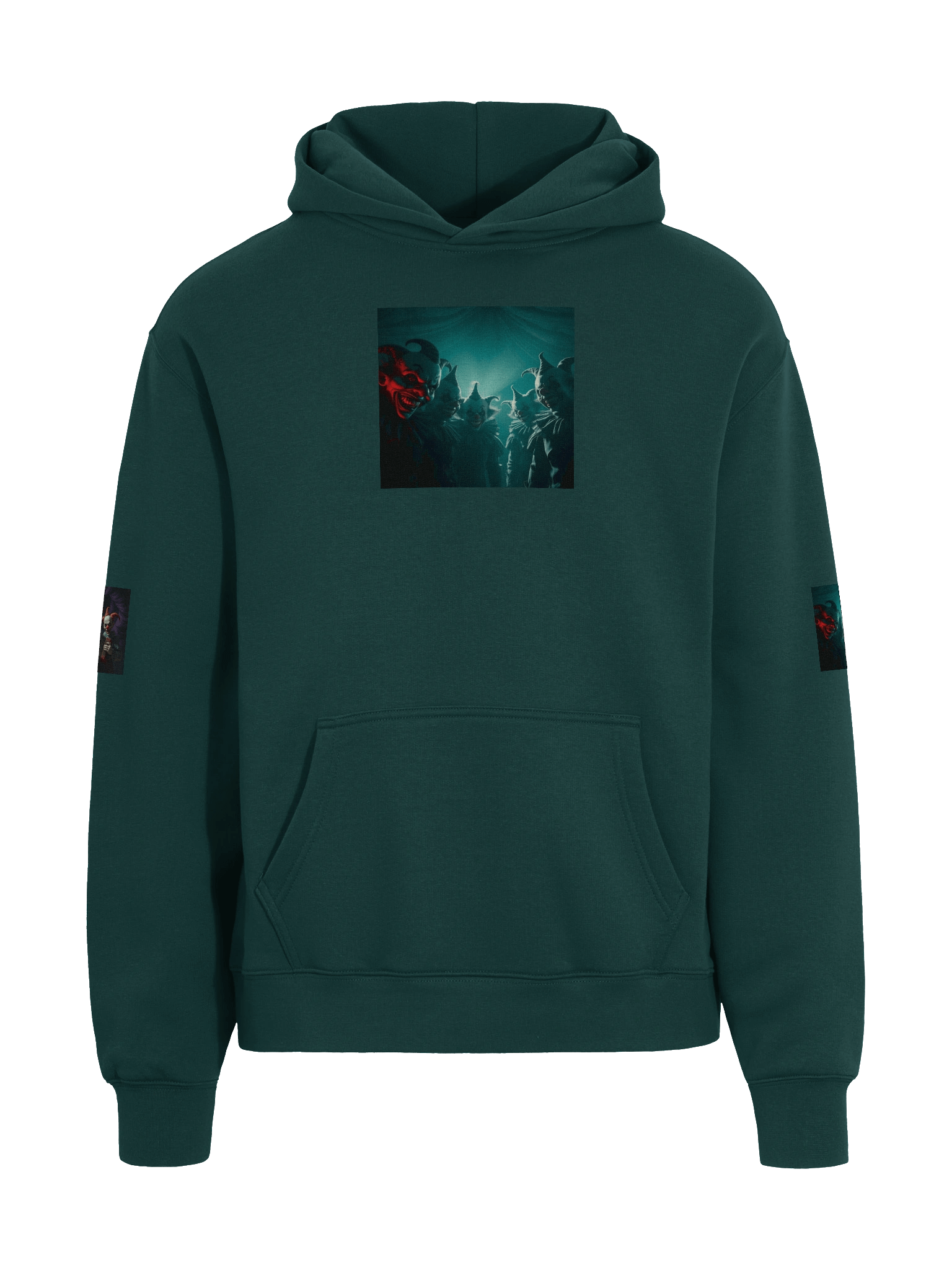 Whimsical Clown Trio Oversized Hoodie product image (3)