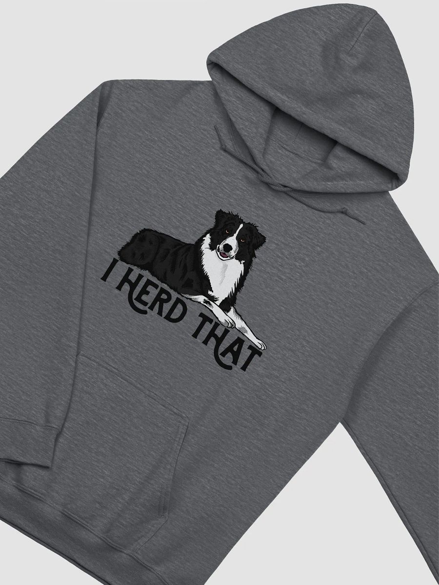 I Herd That | Funny Hooded Sweatshirt for Australian Shepherd (Black and White) Dog Owners product image (5)