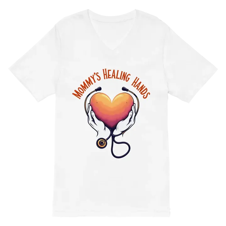 Mommy's Healing Hands V-Neck Tee product image (6)