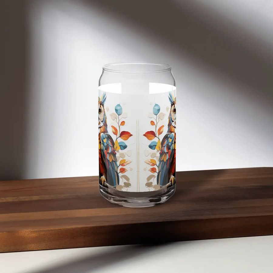Radiant Feathers Glass Can Sipper product image (6)