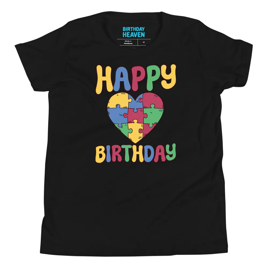 Happy Birthday (Autism Awareness) T-Shirt For Kids product image (4)