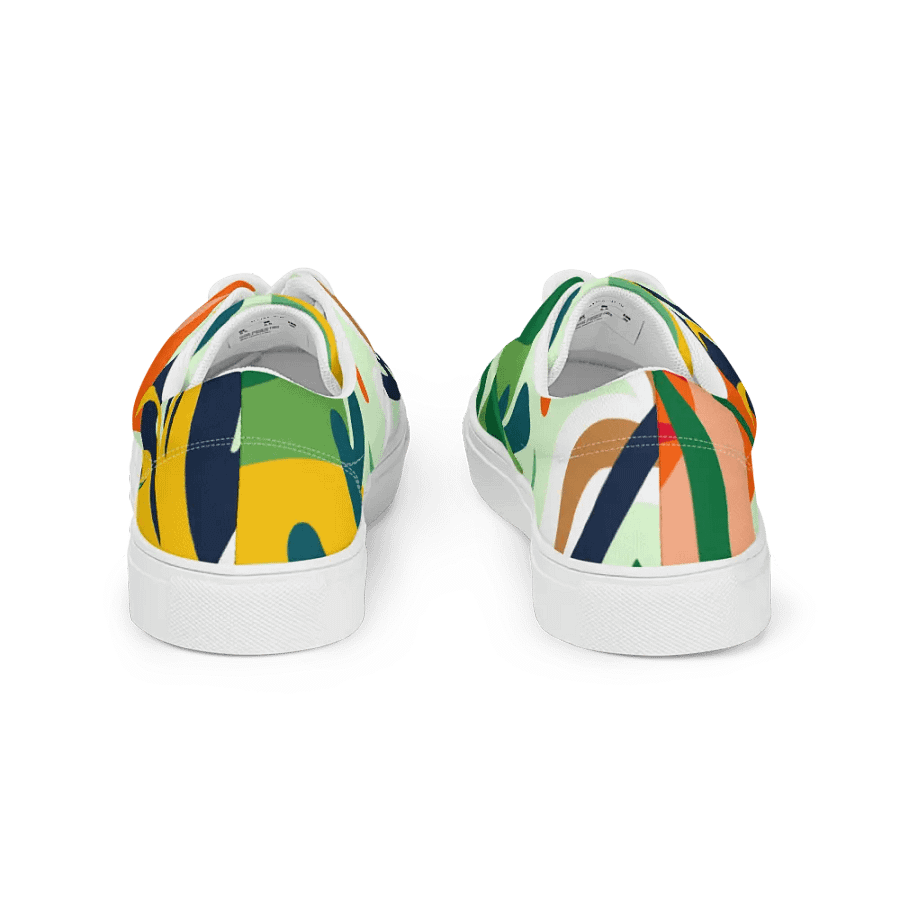Summer Tropical Splash Men's Lace-Up Canvas Shoes product image (8)