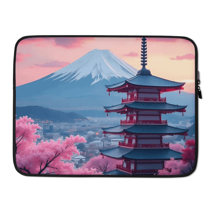 Chureito Pagoda, Fujiyoshida, Japan sleeve case. product image (2)