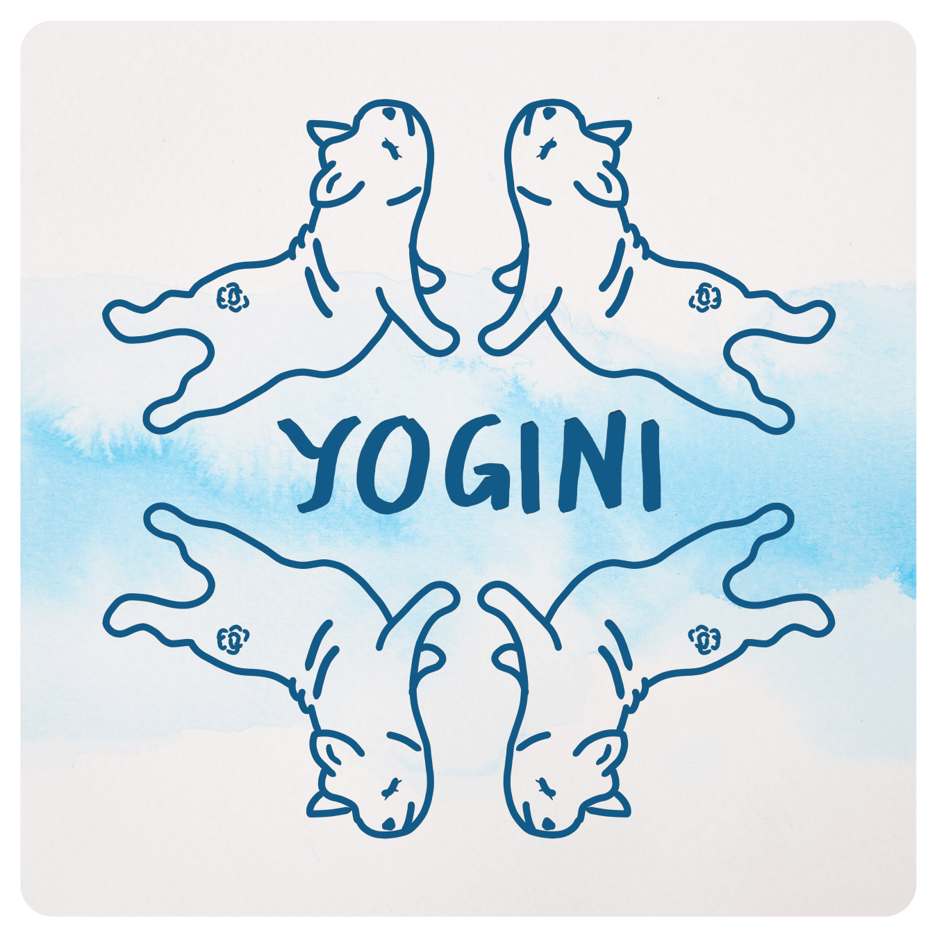 Yogini Quad Blue (Unisex Tee) product image (2)