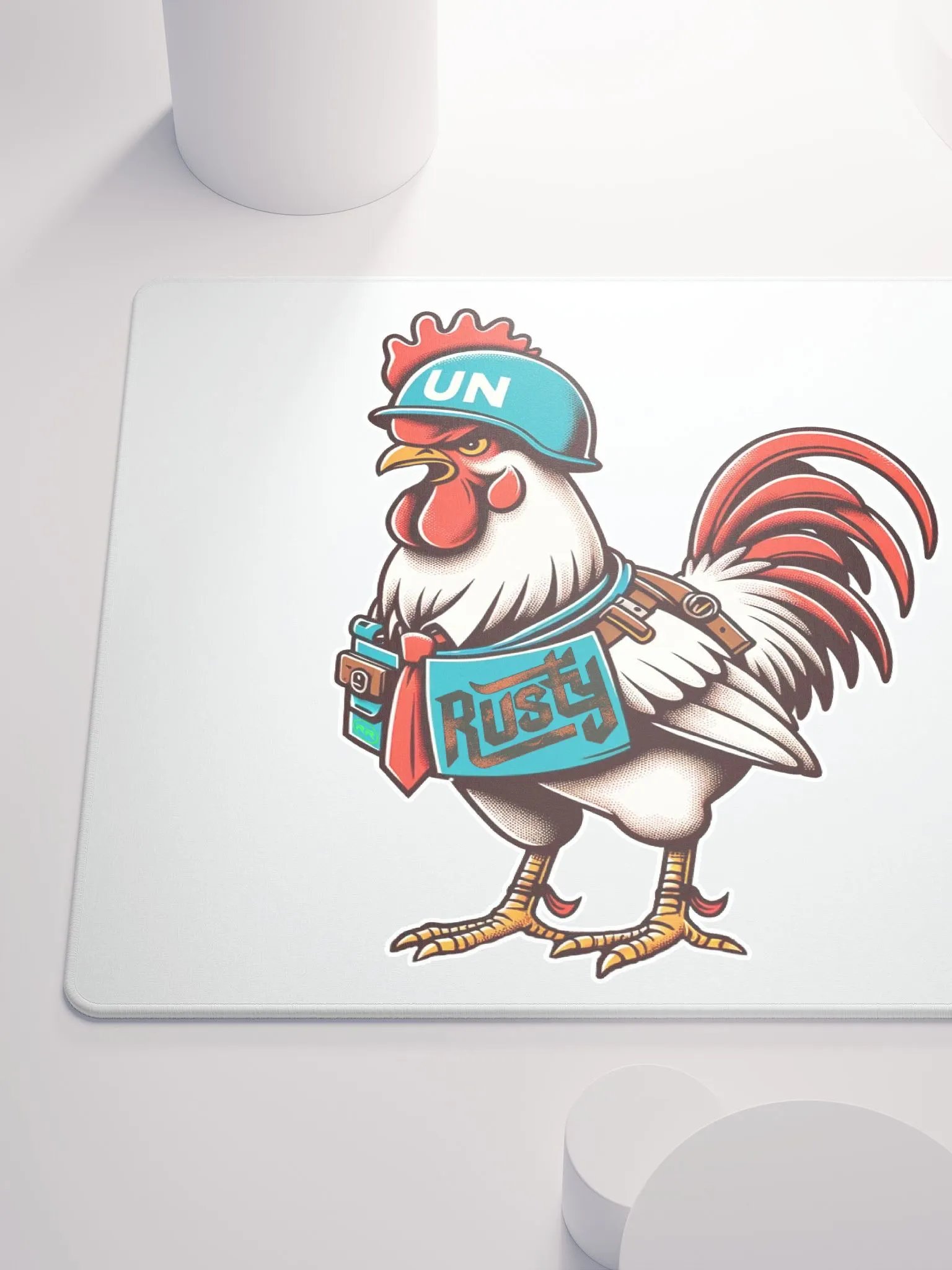 Rusty Rooster Gaming Mousepad (Cigar-Free Edition) product image (6)