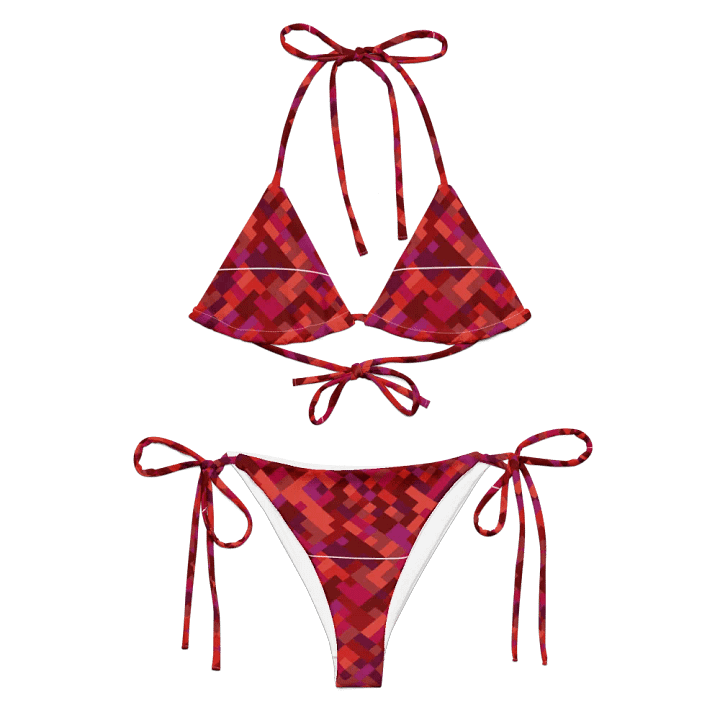 Colorful Mosaic Pattern Design String Bikini - v6 product image (1)