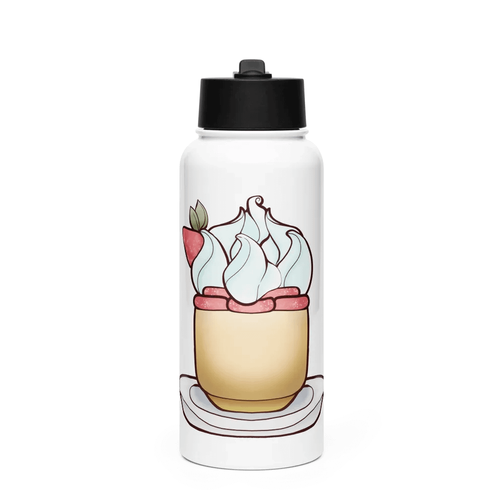 Strawberry Shortcake Stainless Steel Water Bottle With A Straw Lid product image (1)