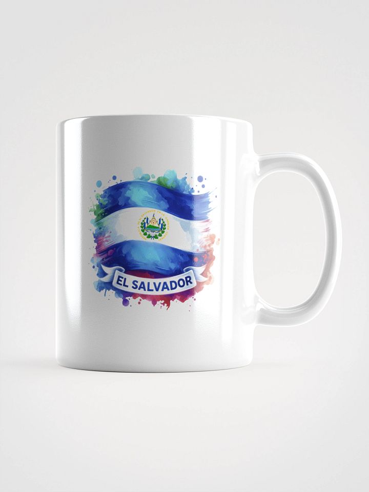 Salvadoran Flag Splatter Mug product image (2)