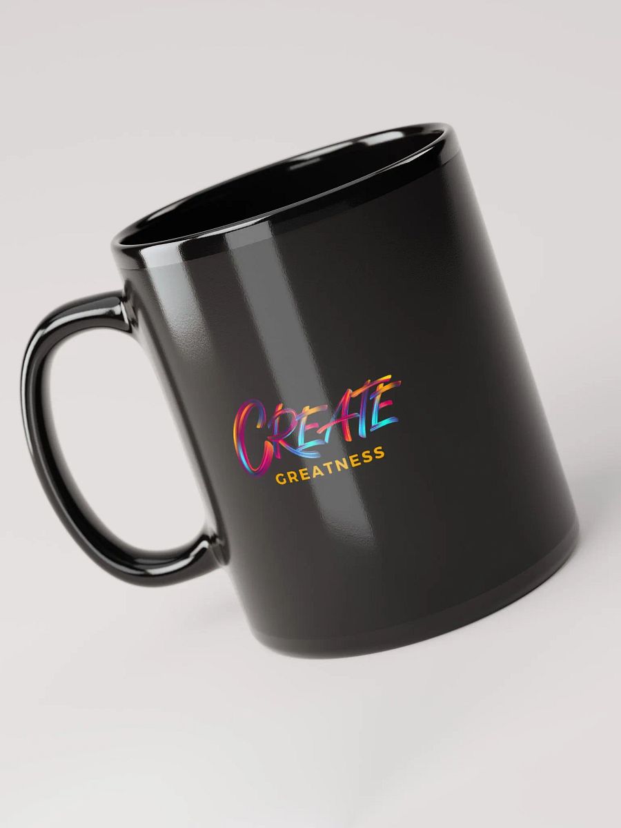 Born to Prosper + Rainbow Create Greatness Glossy Black Mug product image (5)