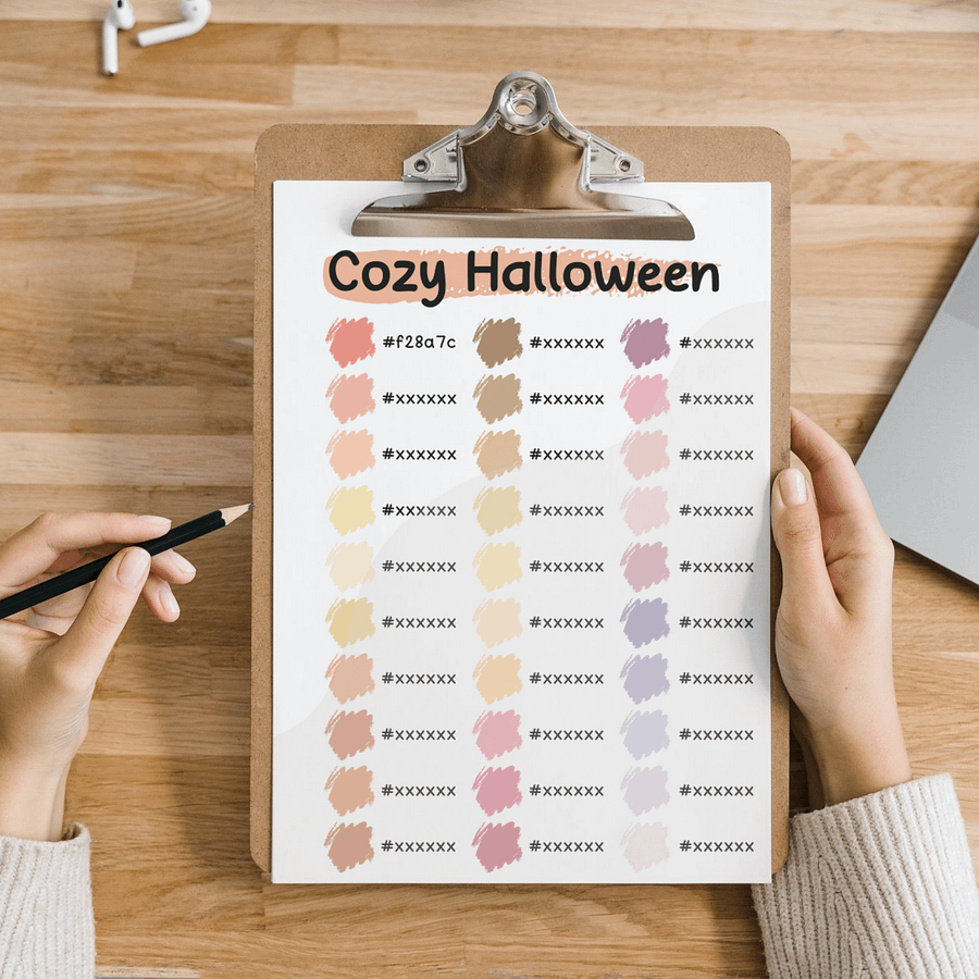 Cozy Halloween Procreate Color Palette with HEX Codes ★ DIGITAL ★ product image (4)