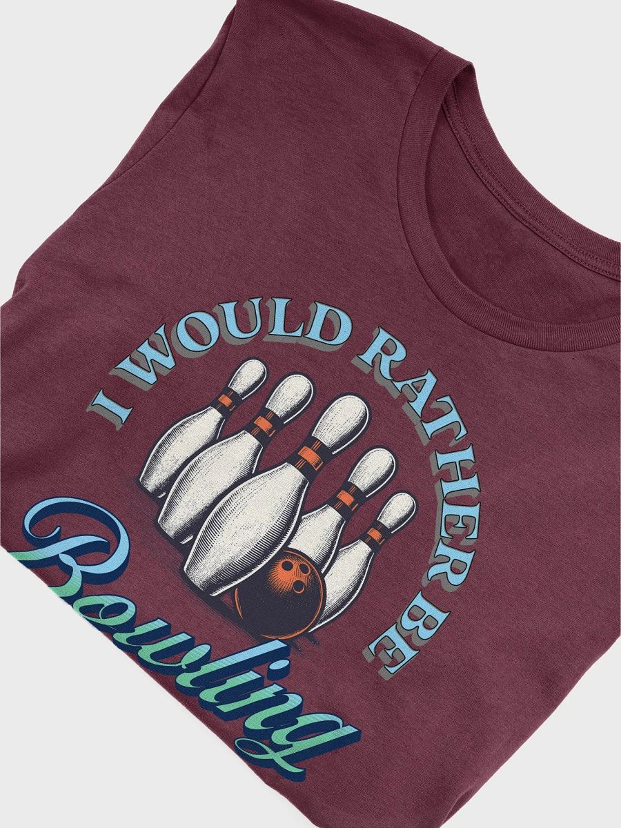 I Would Rather Be Bowling Vintage Graphic Tee product image (18)